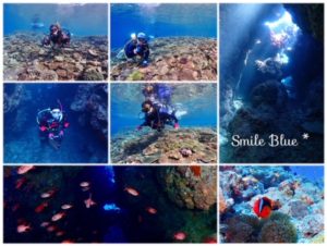 瀬底島の美しいサンゴ礁と幻想的な地形